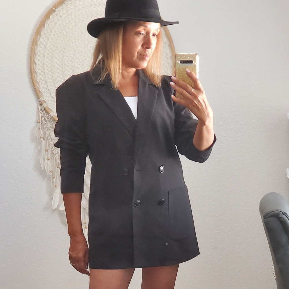 ASOS Vero Moda double breasted blazer in black